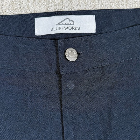 Bluffworks Men's 36x30 (Actual 37x30) Blue Straight Leg Polyester Pants - Picture 4 of 9